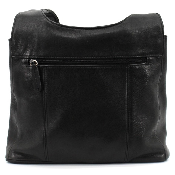 Tignanello black pebble leather shoulder bag - Picture 5 of 8
